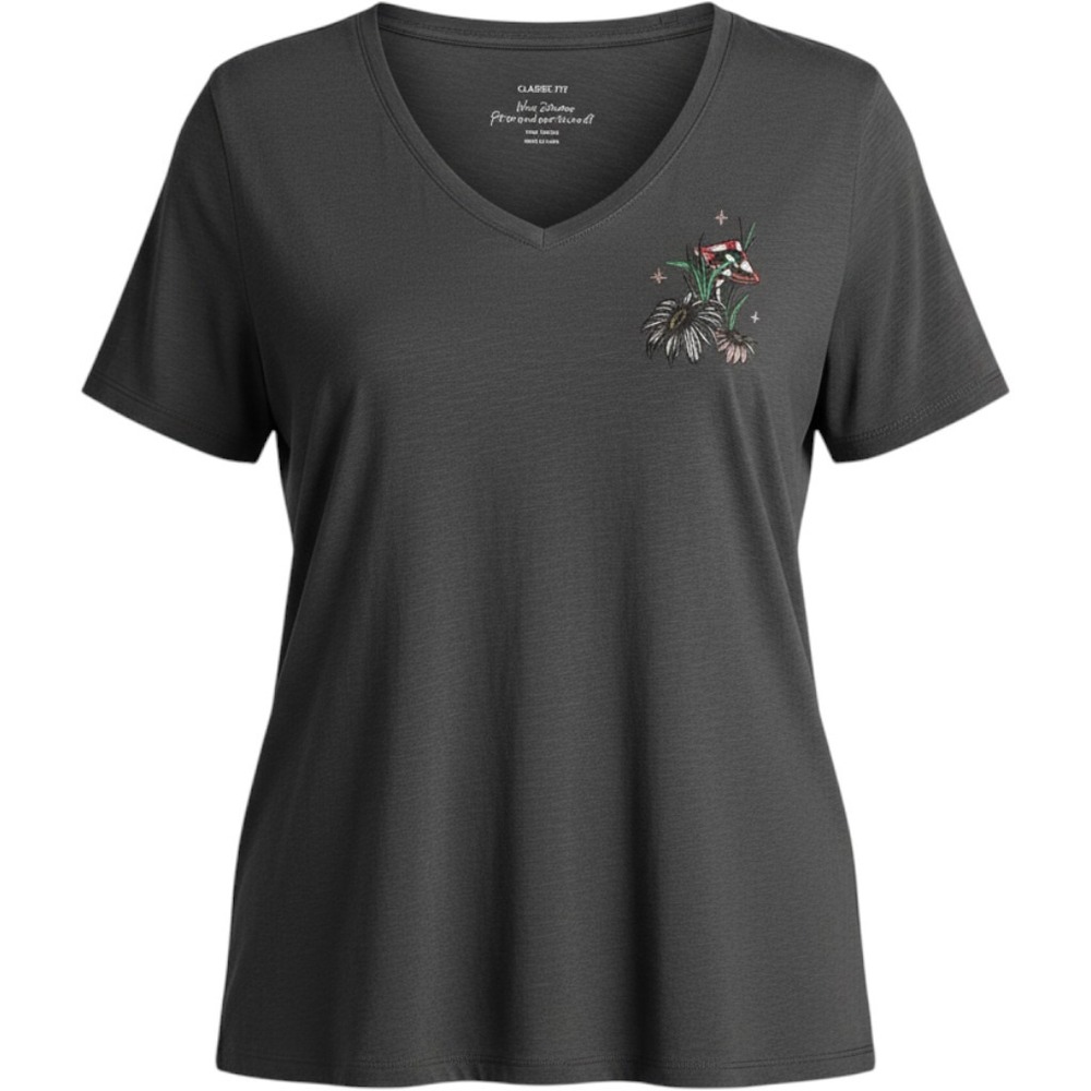 TORRID Classic Fit Skeleton Mushroom Graphic T-Shirt NWT 5X